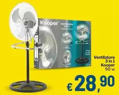 Kooper - Ventilatore 3 In 1 Kooper - Ventilatore 3 In 1