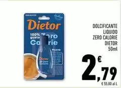 Dietor - Dolcificante Liquido Zero Calorie Dietor - Dolcificante Liquido Zero Calorie