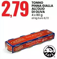 Tonno Pinna Gialla All'Olio Di Oliva