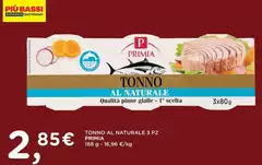 Primia - Tonno Al Naturale 3 Pz