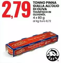 Oliva - Tonno Pinna Gialla All'Olio Di