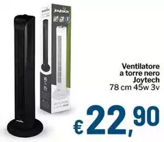 Joytech - Ventilatore A Torre Nero Joytech - Ventilatore A Torre Nero