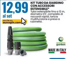 Kit Tubo Da Giardino Con Accessori