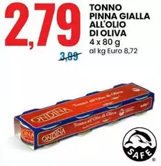 Ondina - Tonno Pinna Gialla All'olio Di Oliva Ondina - Tonno Pinna Gialla All'olio Di Oliva