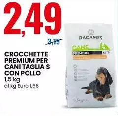 Radames - Crocchette Premium Per Cani Taglia S Con Pollo Radames - Crocchette Premium Per Cani Taglia S Con Pollo