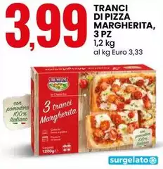 Tranci Di Pizza Margherita, 3 Pz Tranci Di Pizza Margherita, 3 Pz
