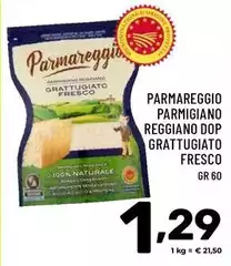 Parmigiano reggiano - Parmareggio Parmigiano Reggiano DOP Grattugiato Fresco Parmigiano reggiano - Parmareggio Parmigiano Reggiano DOP Grattugiato Fresco