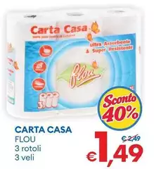 Flou - Carta Casa Flou - Carta Casa