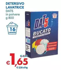 Dat5 - Detersivo Lavatrice Dat5 - Detersivo Lavatrice