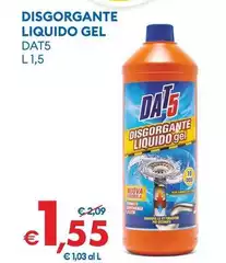 Dat5 - Disgorgante Liquido Gel