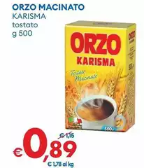 Karisma - Orzo Macinato Karisma - Orzo Macinato
