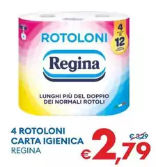 Regina - 4 Rotoloni Carta Igienica