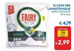 Fairy Platinum - 15 Caps Per Lavastoviglie Fairy Platinum - 15 Caps Per Lavastoviglie