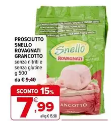 Granco - Prosciutto Snello Rovagnati Granco - Prosciutto Snello Rovagnati