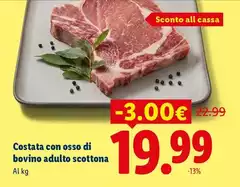 Costata Con Osso Di Bovino Adulto Scottona Costata Con Osso Di Bovino Adulto Scottona
