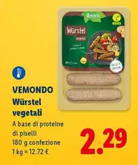 Vemondo - Würstel Vegetali Vemondo - Würstel Vegetali