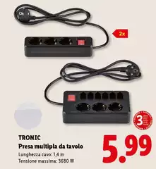 Tronic - Presa Multipla Da Tavolo Tronic - Presa Multipla Da Tavolo