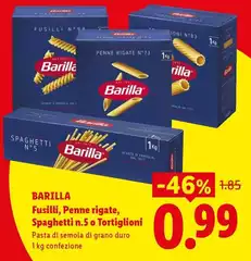 Barilla - Fusilli, Penne Rigate, Spaghetti N.5 O Tortiglioni