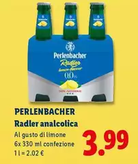 Perlenbacher - Radler Analcolica Perlenbacher - Radler Analcolica