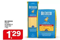 De Cecco - Pasta Di Semola De Cecco - Pasta Di Semola