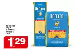 De Cecco - Pasta Di Semola De Cecco - Pasta Di Semola