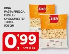 Sisa - Pasta Fresca Fusilli/Orecchiette/Trofie Sisa - Pasta Fresca Fusilli/Orecchiette/Trofie