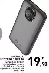 Powerbank Universale Araya 10 Powerbank Universale Araya 10