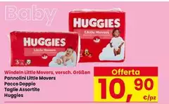 Huggies - Pannolini Little Movers Pacco Doppio Taglie Assortite Huggies - Pannolini Little Movers Pacco Doppio Taglie Assortite