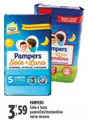 Pampers - Sole E Luna Pannolini/ Mutandino