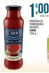 Cirio - Passata Di Pomodoro Verace Cirio - Passata Di Pomodoro Verace