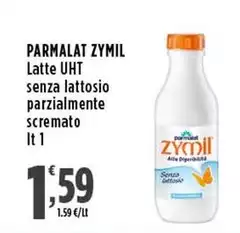 Parmalat - Zymil Latte UHT Senza Lattosio Parzialmente Scremato Parmalat - Zymil Latte UHT Senza Lattosio Parzialmente Scremato