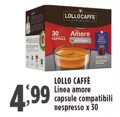 Lollo Caffè - Linea Amore Capsule Compatibili Nespresso Lollo Caffè - Linea Amore Capsule Compatibili Nespresso