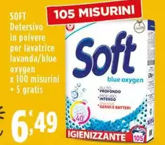 Soft - Detersivo In Polvere Per Lavatrice Lavanda/Blue Oxygen Soft - Detersivo In Polvere Per Lavatrice Lavanda/Blue Oxygen
