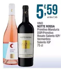 Notte rosa - Vino Primitivo Manduria DOP/ Primitivo Rosato Salento IGP/ Vermentino Salento IGP