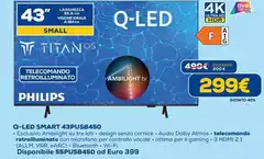 Philips - Q-LED Smart 43PUS8450