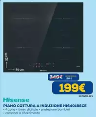 Hisense - Piano Cottura A Induzione HI6401BSCE