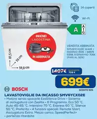 Bosch - Lavastoviglie Da Incasso SMV6YCX02E