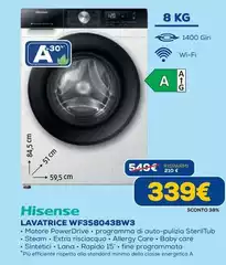 Hisense - Lavatrice WF3S8043BW3