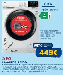 Aeg - Lavatrice LR6FG84