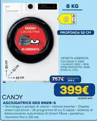 Candy - Asciugatrice GDS 8N2B-S Candy - Asciugatrice GDS 8N2B-S