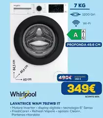 Whirlpool - Lavatrice WAM 762WB IT