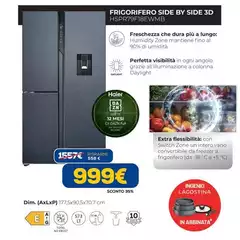 Haier - Frigorifero Side By Side 3D HSPR79F18EWMB Haier - Frigorifero Side By Side 3D HSPR79F18EWMB