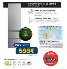 Haier - Frigorifero 3D 60 Serie 3 HTR3620CNMG Haier - Frigorifero 3D 60 Serie 3 HTR3620CNMG