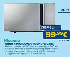 Hisense - Forno A Microonde H20MOMBS4HG Hisense - Forno A Microonde H20MOMBS4HG