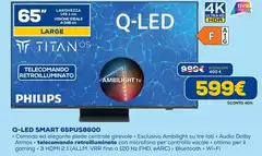 Philips - Q-Led Smart 65PUS8600