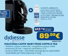 Didiesse - Macchina Caffe' Baby Frog Coffe & Tea Didiesse - Macchina Caffe' Baby Frog Coffe & Tea
