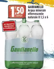 Gaudianello - Acqua Minerale Effervescente Naturale Gaudianello - Acqua Minerale Effervescente Naturale