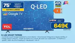 TCL - Q-Led Smart 75P89K
