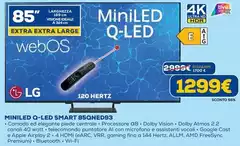 LG - Miniled Q-Led Smart 85QNED93