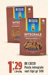 De Cecco - Pasta Integrale De Cecco - Pasta Integrale